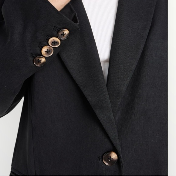 Reformation Classic Relaxed Black Blazer Size M - Picture 4 of 7